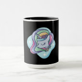 Niedlich Rainbow Unicorny Tasse (Zentrum)
