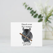 Niedlich Raisin Gemein Chinchilla Postkarte (Stehend Vorderseite)