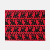 Niedlich Rambling Cartoon Cat Doormat Fußmatte (Vorderseite)