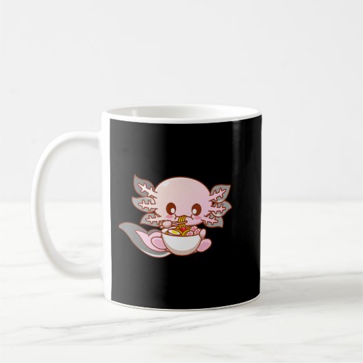 Niedlich Ramen Axolotl Kawaii Anime Japanisches Le Kaffeetasse (Links)