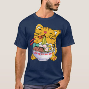 Niedlich Ramen Cat Anime Bowl Kawaii Neko japanisc T-Shirt