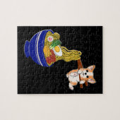 Niedlich Ramen Corgi Dog Puzzle (Horizontal)