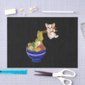 Niedlich Ramen Corgi Dog Seidenpapier (Handwerk)