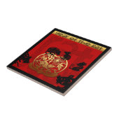 Niedlich Rat Chinese Year Zodiac Birthday Square T Fliese (Seite)