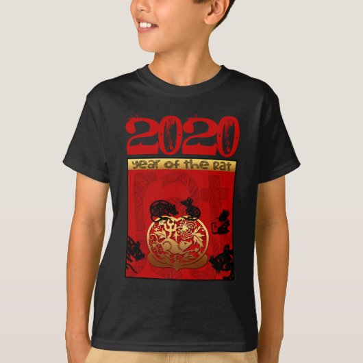 Niedlich Rat Chinesisches Jahr 2020 Zodiac Geburts T-Shirt (Vorderseite)