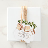 Niedlich rauchende Camping Geburtstagsfavorit Geschenkanhänger (Beispiel)