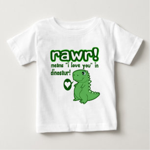 Niedlich! RAWR bedeutet i-Liebe Sie… Baby T-shirt