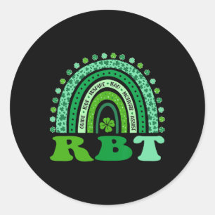 Niedlich Rbt Aby Therapy Rainbow St Patricks Day Runder Aufkleber