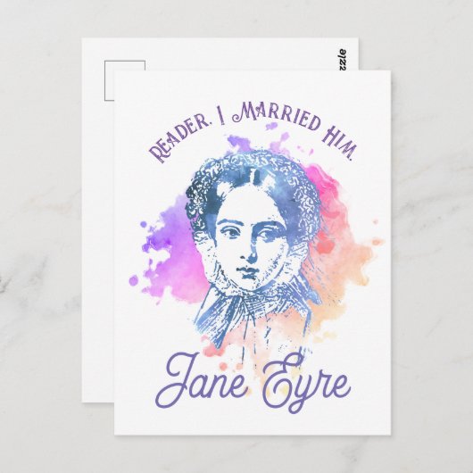Niedlich Reader I Verheiratet Ihm Jane Eyre Portra Postkarte (Vorne/Hinten)