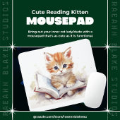 Niedlich Reading Kitten Mousepad