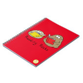 Niedlich Reading Rocks Librarian Book Lovers Notizblock (Linke Seite)