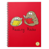 Niedlich Reading Rocks Librarian Book Lovers Notizblock (Vorderseite)