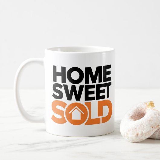 Niedlich Realtor Geschenk Real Anwesen Agent Broke Kaffeetasse (Mit Donut)