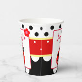 Niedlich Red and Black Ladybug Pappbecher (Rechts)