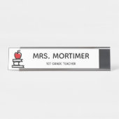 Niedlich Red Apple Books 1. Klasse Lehrer Schreibtischnamensplakette (Vorderseite )