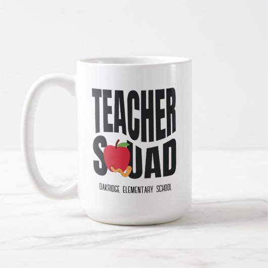 Niedlich Red Apple Teacher Squad Kaffeetasse (Links)