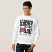 Niedlich Red Apple Teacher Squad Sweatshirt (Vorne ganz)