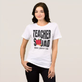 Niedlich Red Apple Teacher Squad Tri-Blend Shirt (Vorderseite voll)