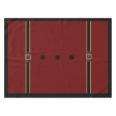 Niedlich Red Black Gold Weihnachtsdekor Tischdecke (Vorderseite (Horizontal))