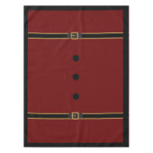 Niedlich Red Black Gold Weihnachtsdekor Tischdecke (Vorderseite)