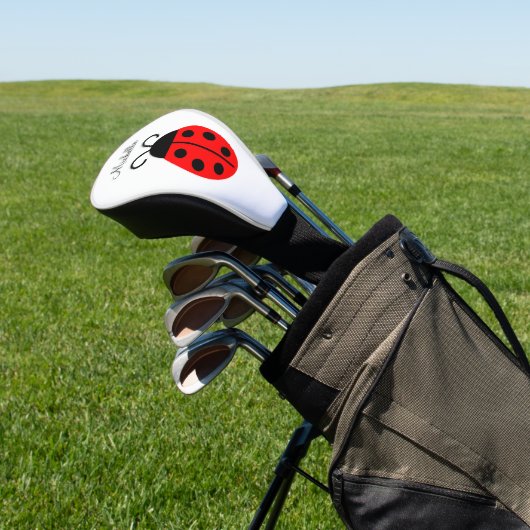 Niedlich Red Black Ladybug Golf Headcover (In SItu)