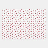 Niedlich Red Black Ladybugs Happy Birthday Kids Geschenkpapier Set (Vorderseite 2)