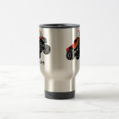 Niedlich Red Black Monster Name Personalisiert Reisebecher (Mittel)