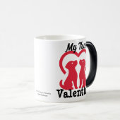 Niedlich Red / Black ''My True Valentine''' Person Verwandlungstasse (VorderseiteRechts)