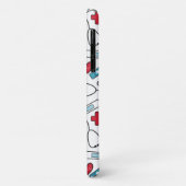 Niedlich Red Blue Nurse Doctern Pattern Case-Mate iPhone Hülle (Hinten/Links)