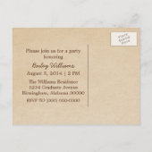 Niedlich Red Bow Abschluss Postkarte (Rückseite)