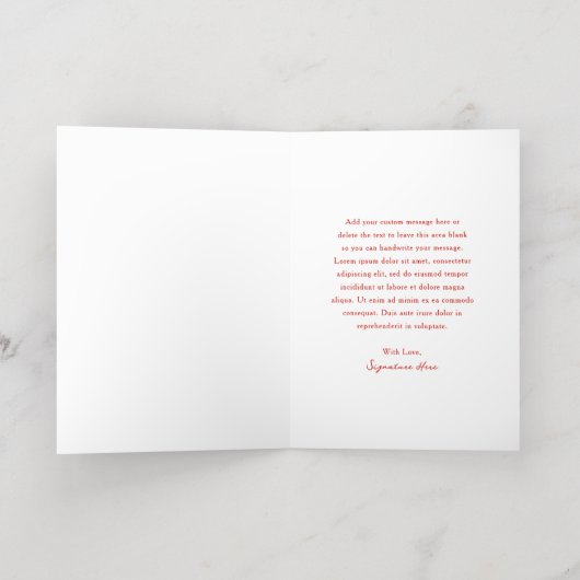 Niedlich Red Bow Frohe Weihnachten (Innen Abgelegt)