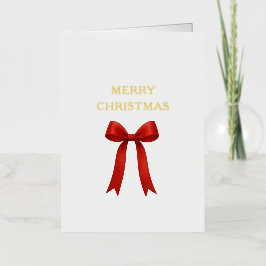 Niedlich Red Bow Frohe Weihnachten