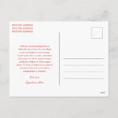 Niedlich Red Bow Frohe Weihnachten (Rückseite)