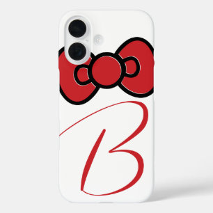 Niedlich Red Bow Whimsical iPhone 16 Hülle