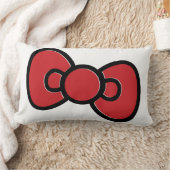Niedlich Red Bow Whimsical Lendenkissen (Decke)