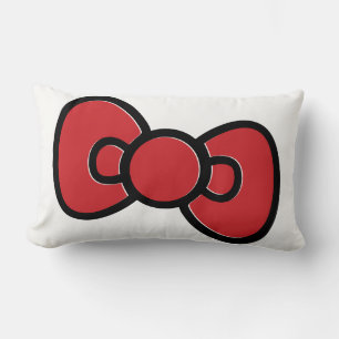 Niedlich Red Bow Whimsical Lendenkissen