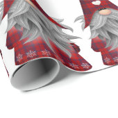 Niedlich Red Buffalo Karierter Weihnachtsgnome Geschenkpapier (Rolleneckpunkt)