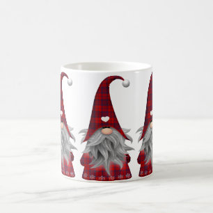 Niedlich Red Buffalo Karierter Weihnachtsgnome Kaffeetasse