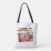 Niedlich Red Camera Liebe Herzfotografie Grafik Tasche (Rückseite)