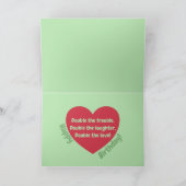 Niedlich Red Cherry Kawaii Twins Birthday Karte (Innenseite)