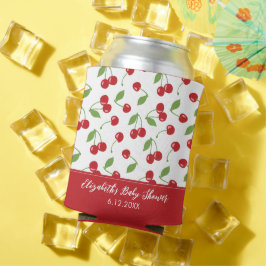 Niedlich Red Cherry Muster Baby Dusche Dosenkühler