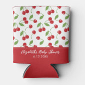 Niedlich Red Cherry Muster Baby Dusche Dosenkühler (Vorderseite)