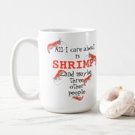 Niedlich Red Cherry Shrimp Aquarium Pet Lover Einz Kaffeetasse (Mit Donut)