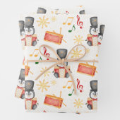 Niedlich Red Christmas Nutcracker Pinguin Geschenkpapier Set (Beispiel)