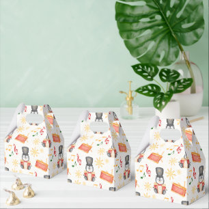 Niedlich Red Christmas Nutcracker Pinguin Geschenkschachtel