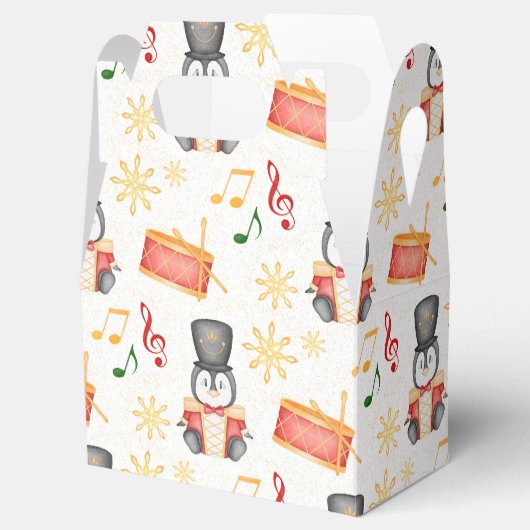 Niedlich Red Christmas Nutcracker Pinguin Geschenkschachtel (Geöffnet)