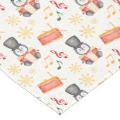 Niedlich Red Christmas Nutcracker Pinguin Kurzer Tischläufer (Ecke)