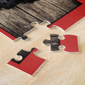 Niedlich Red Dog Welpe 2 Foto Collage Weihnachten Puzzle (Seite)