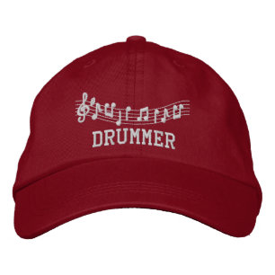 Niedlich Red Drummer Hat Bestickte Baseballkappe