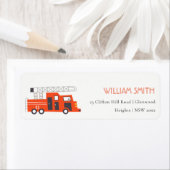 Niedlich Red Fireruck Motor Kindergeburtstag-Adres (Insitu)